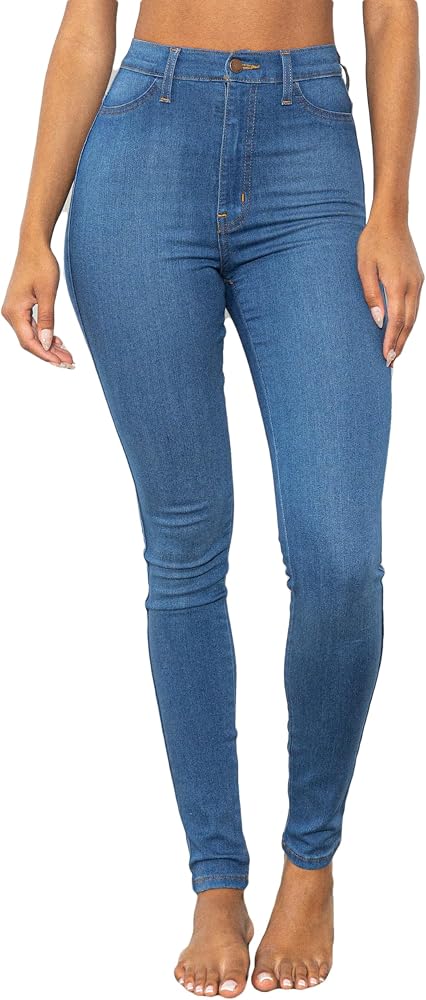 High-Waisted Stretch Skinny Jeans